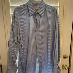 Tommy Bahama striped button up shirt pocket